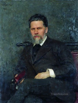 portrait of the artist ivan kramskoy 1882 Ilya Repin Oil Paintings